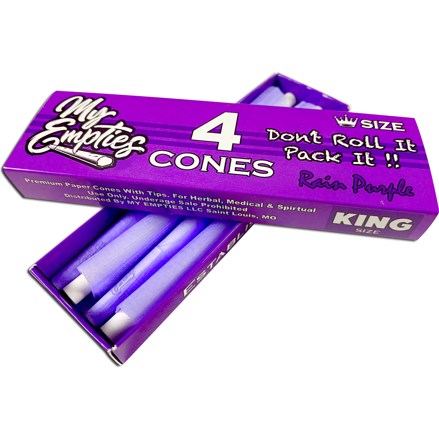 My Empties Rain Purple Cones