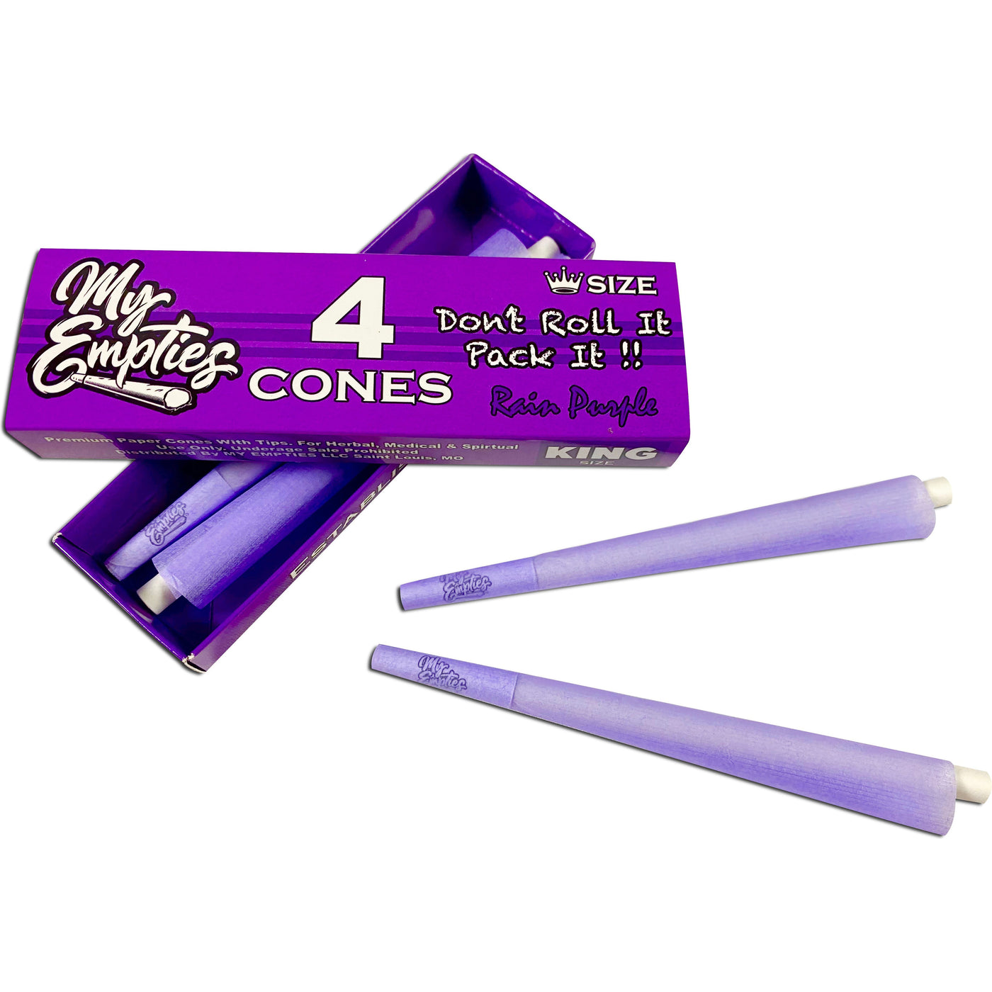 My Empties Rain Purple Cones